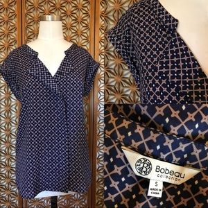Nordstrom Bobeau blue top Size S